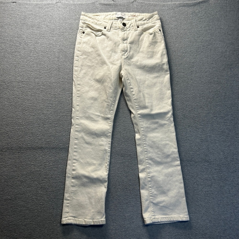 Lola Jeans Straight Jeans Off-White Sustainable Denim 30‎ Kate Ivory High Rise